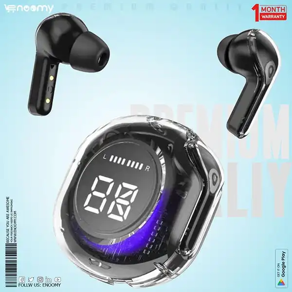 Ultrapods Max Transparent Wireless Earbuds